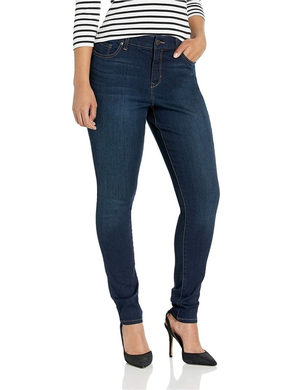Gloria Vanderbilt All-Around Slimming Effect Bootcut Jeans Dark Wash | Size: 6